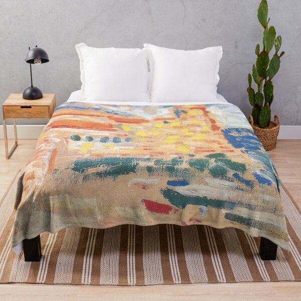 Item preview, View of collioure with church 1905 designed and sold by VeilOfPigments.