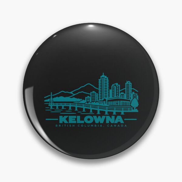 Item preview, Kelowna British Columbia Canada Line Art Lake Poster designed and sold by CMYKStudio.