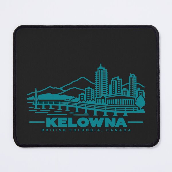 Item preview, Kelowna British Columbia Canada Line Art Lake Poster designed and sold by CMYKStudio.