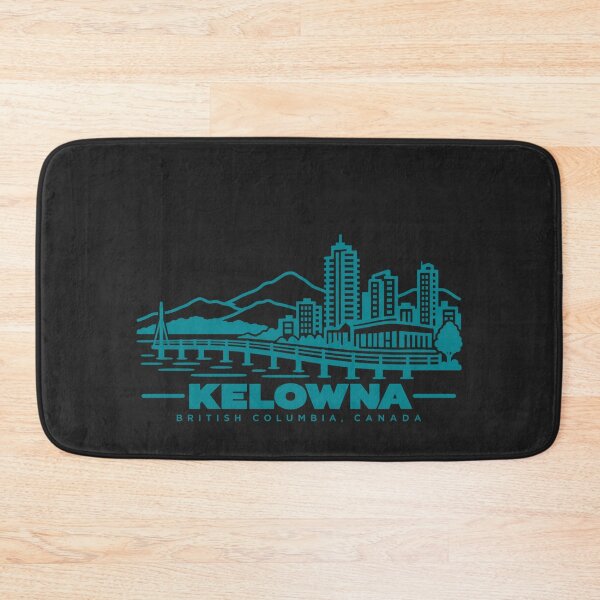 Item preview, Kelowna British Columbia Canada Line Art Lake Poster designed and sold by CMYKStudio.