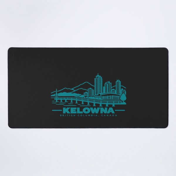 Item preview, Kelowna British Columbia Canada Line Art Lake Poster designed and sold by CMYKStudio.