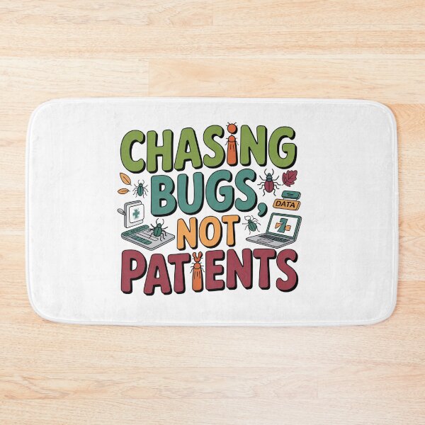 Item preview, Nursing Informatics Nurse Chasing Bugs Not Patients Fall Autumn Tech Nurse designed and sold by CuteDesignables.