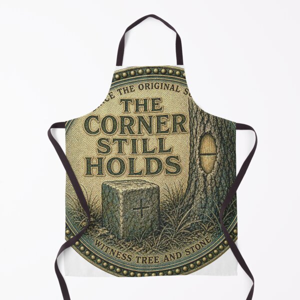Item preview, The Corner Still Holds boundary survey emblem designed and sold by BoosterShop.
