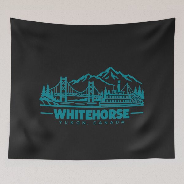 Item preview, Whitehorse Yukon Canada Line Art Travel Poster designed and sold by CMYKStudio.