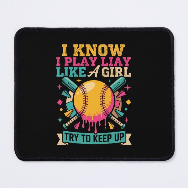 Item preview, Play Like A Girl Softball Rétro 90s Féministe designed and sold by MizoX7.