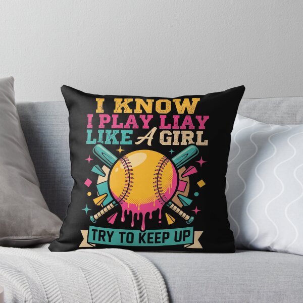 Item preview, Play Like A Girl Softball Rétro 90s Féministe designed and sold by MizoX7.