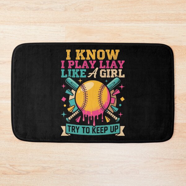 Item preview, Play Like A Girl Softball Rétro 90s Féministe designed and sold by MizoX7.