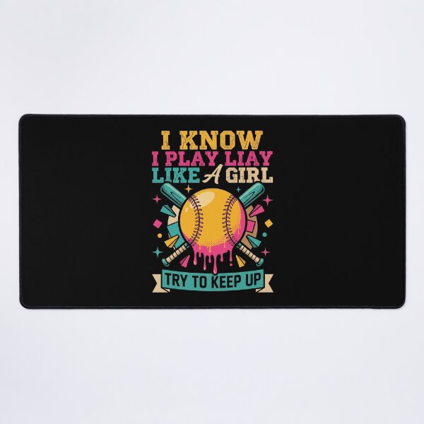 Item preview, Play Like A Girl Softball Rétro 90s Féministe designed and sold by MizoX7.