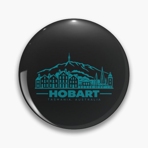 Item preview, Hobart Tasmania Australia Line Art Skyline Poster designed and sold by CMYKStudio.