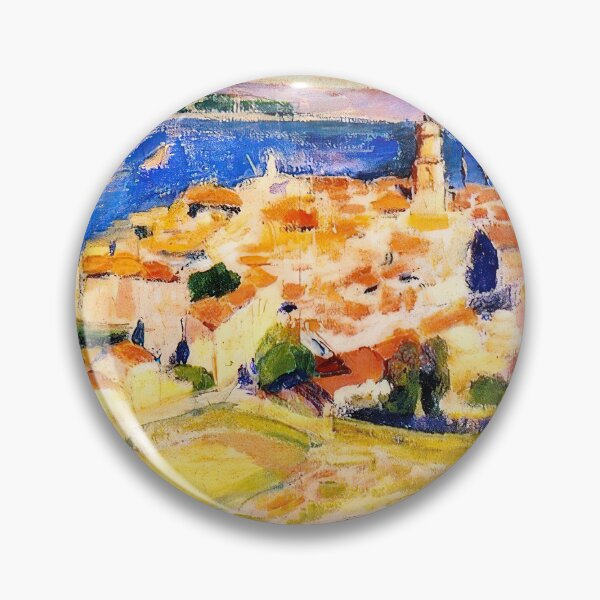 Item preview, View of saint tropez 1904 designed and sold by VeilOfPigments.