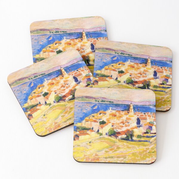Item preview, View of saint tropez 1904 designed and sold by VeilOfPigments.