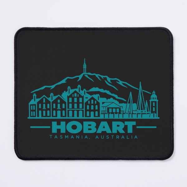 Item preview, Hobart Tasmania Australia Line Art Skyline Poster designed and sold by CMYKStudio.