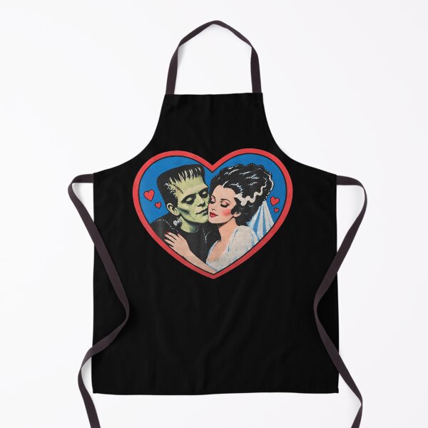 Item preview, Vintage 90S Romantic Frankenstein Monster And Bride Heart designed and sold by snailslowdance.