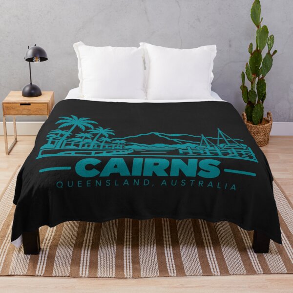 Artikelvorschau, Cairns, Queensland, Australien – Küstenlinien-Poster (Linienzeichnung) entworfen und verkauft von CMYKStudio.