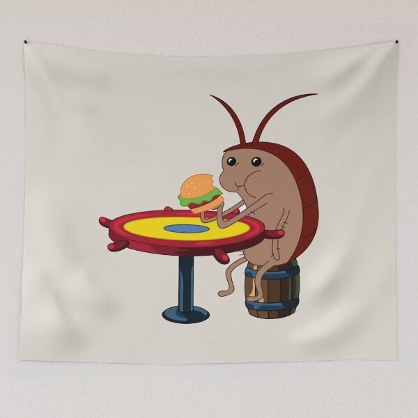 Item preview, SpongeBob Cockroach Eating Krabby Patty  designed and sold by thatskawaii.