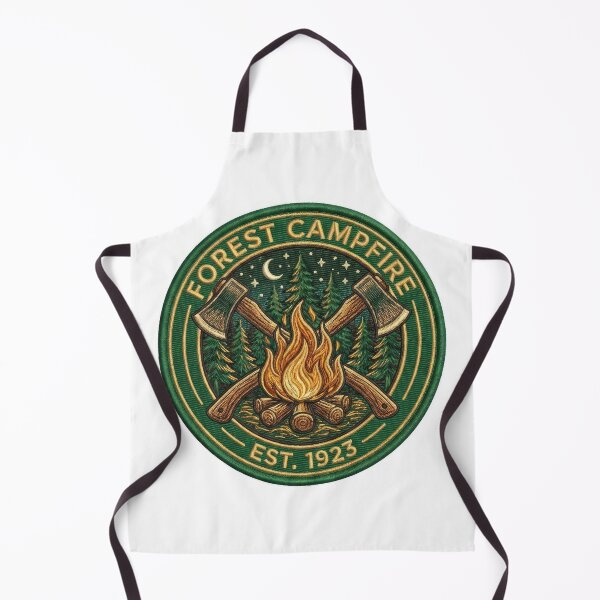 Item preview, Forest Campfire Est 1923 Outdoor Badge Art designed and sold by Rahat3344.