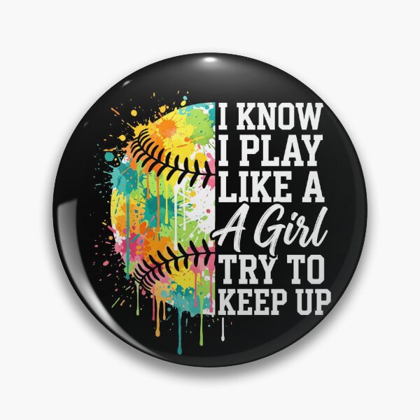 Item preview, Play Like A Girl Softball Tache de Peinture Splash designed and sold by MizoX7.