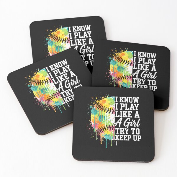 Item preview, Play Like A Girl Softball Tache de Peinture Splash designed and sold by MizoX7.