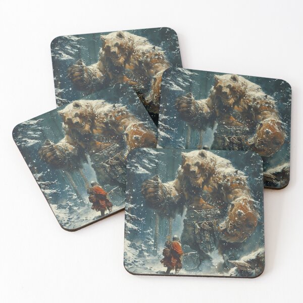 Item preview, Warrior vs Mystic Bear Fantasy Duel designed and sold by Smart Art 42.