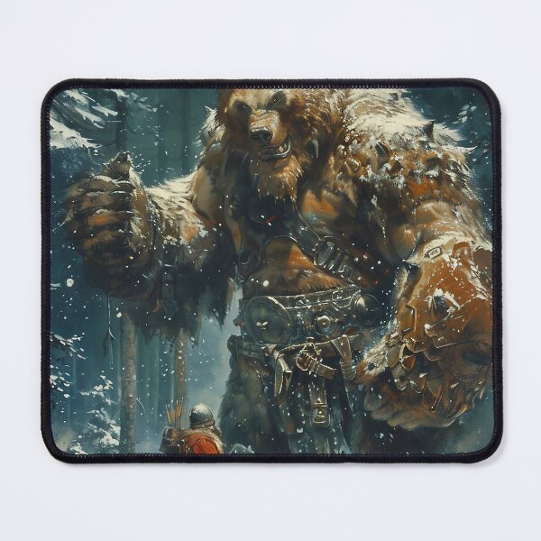 Item preview, Warrior vs Mystic Bear Fantasy Duel designed and sold by Smart Art 42.