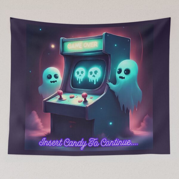 Item preview, 8-Bit Ghost Arcade - Insert Candy To Continue designed and sold by soin10s-designs.