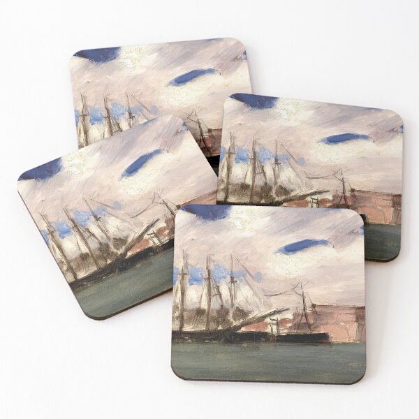 Item preview, White clouds the old port of marseille 1918 designed and sold by VeilOfPigments.
