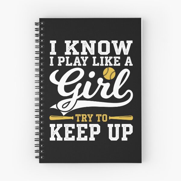 Item preview, Play Like A Girl Try To Keep Up Softball Humour designed and sold by MizoX7.