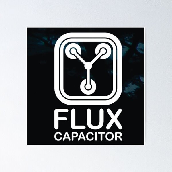 Item preview, Back To The Future Vintage Flux Capacitor Movie Poster Art Car Sticker Bumper Tee designed and sold by Cool Robot Bro..