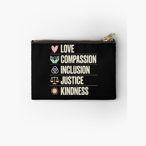 Item preview, Love Compassion Inclusion Justice Positivity Gift designed and sold by Say It With Ink.