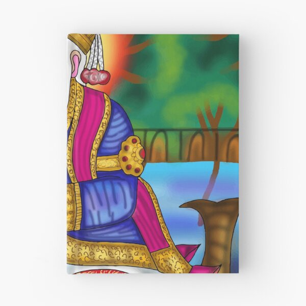 Item preview, Lord Jhulelal Digital Drawing | Hindu Sindhi Deity Spiritual Artwork designed and sold by Harshit_Digital_Arts.
