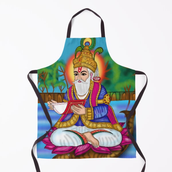 Item preview, Lord Jhulelal Digital Drawing | Hindu Sindhi Deity Spiritual Artwork designed and sold by Harshit_Digital_Arts.