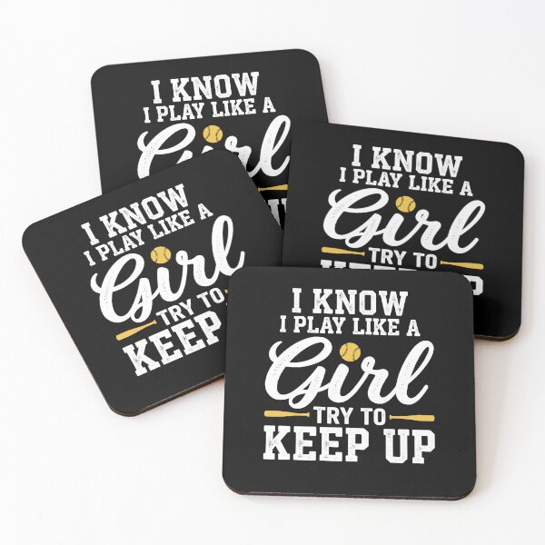 Item preview, I Know I Play Like A Girl Softball Citation Motivation designed and sold by MizoX7.