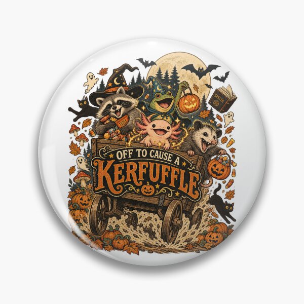 Item preview, Cute Halloween Animals Kerfuffle – Vintage Spooky Woodland Creature Design designed and sold by xghambo.