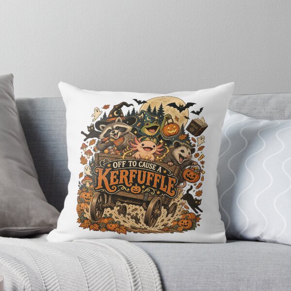 Item preview, Cute Halloween Animals Kerfuffle – Vintage Spooky Woodland Creature Design designed and sold by xghambo.