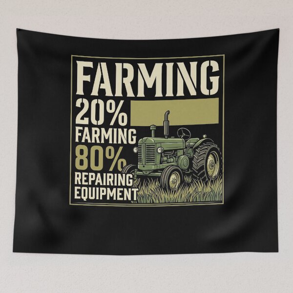 Item preview, Farming 80 Percent Repairing Tracteur Humour Agricole designed and sold by MizoX7.