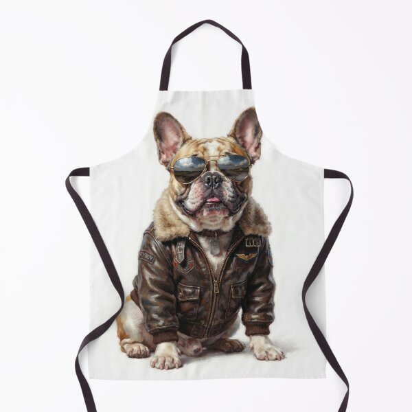 Item preview, Cool French Bulldog Aviator Pilot Dog Art designed and sold by Rahat3344.