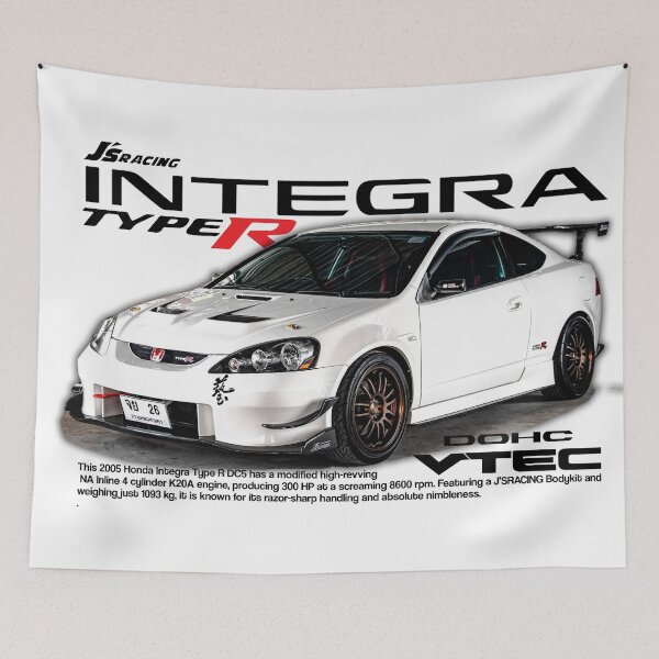 Item preview, JDM Honda Integra Type R VTEC Retro Car designed and sold by 444WORKS.
