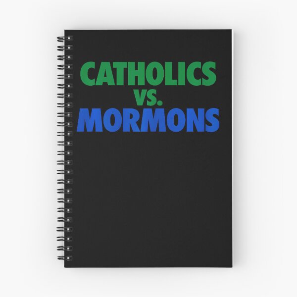 Item preview, Catholics Vs Mormons Funny Religious Rivalry Quote Fans designed and sold by snailslowdance.