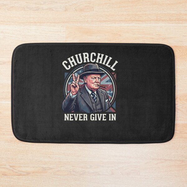 Item preview, Inspiring Winston Churchill Never Give In Quote designed and sold by Owcomm.