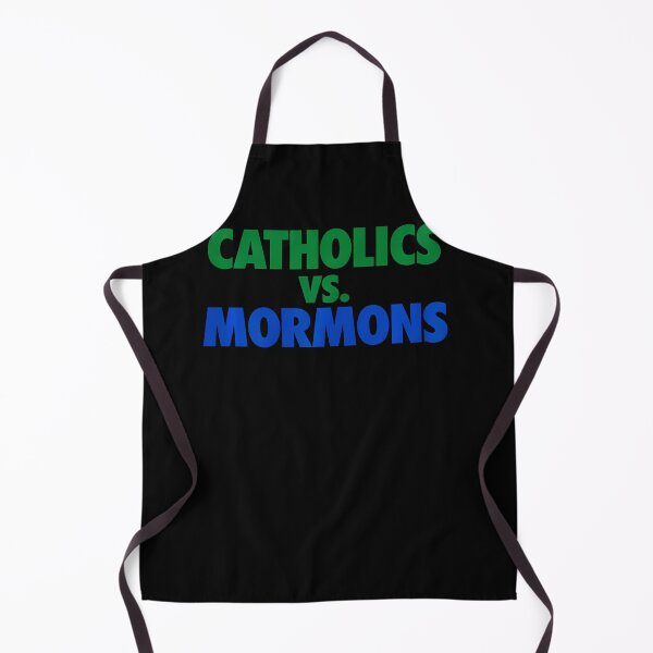 Item preview, Catholics Vs Mormons Funny Religious Rivalry Quote Fans designed and sold by snailslowdance.