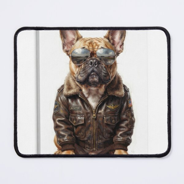 Item preview, Cool French Bulldog Aviator Pilot Canvas Art designed and sold by Rahat3344.