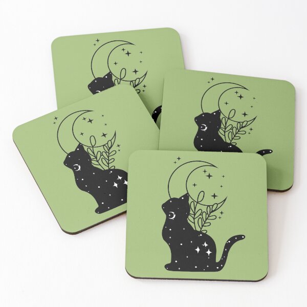 Item preview, Mystical Cat Moon designed and sold by AtTeeTime.