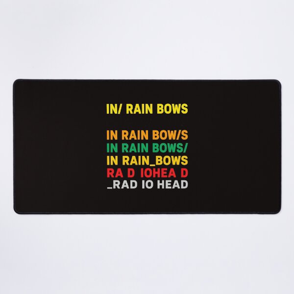 Item preview, In Rain Bows Typographic Wordplay designed and sold by Lagoart.