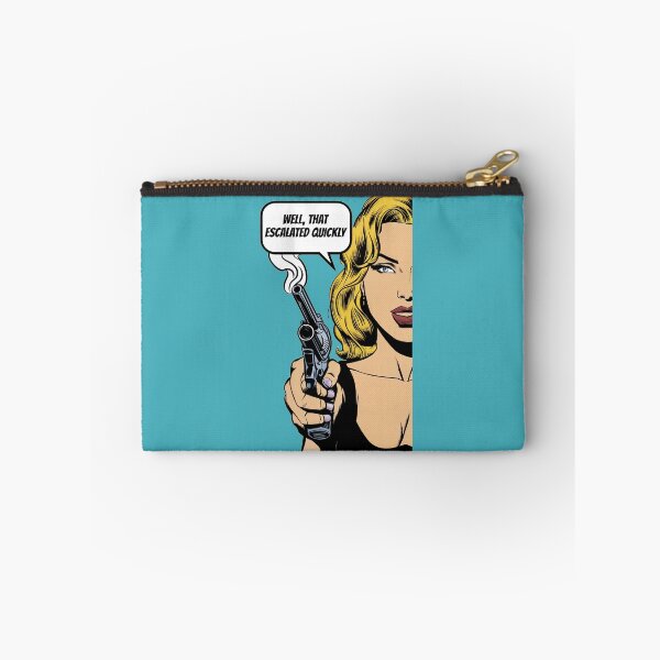 Item preview, Comic book Pop art woman with gun. designed and sold by hitNmiss.