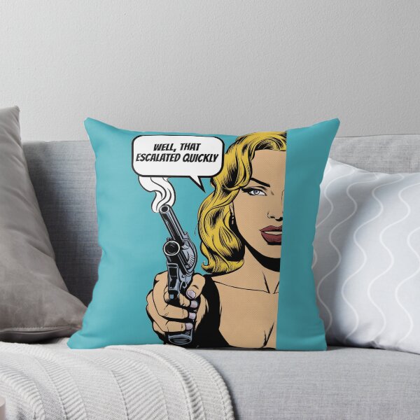 Item preview, Comic book Pop art woman with gun. designed and sold by hitNmiss.