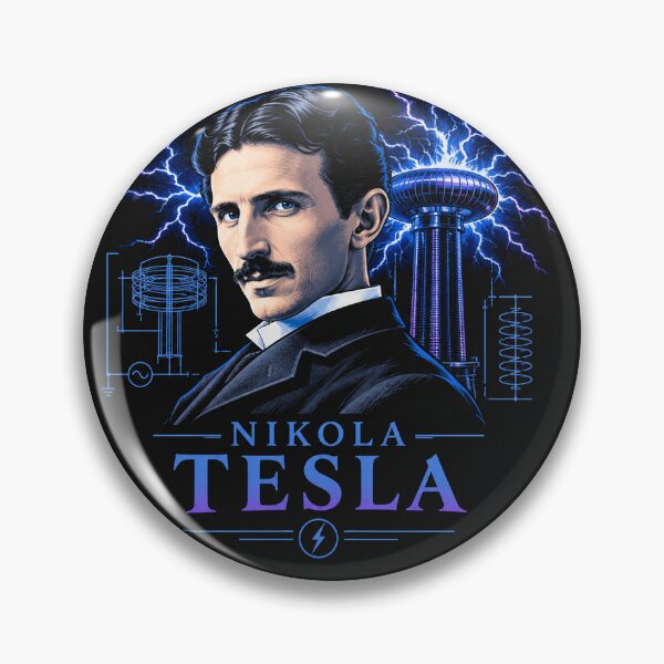 Item preview, Nikola Tesla Electric Genius Portrait Illustration    designed and sold by Owcomm.