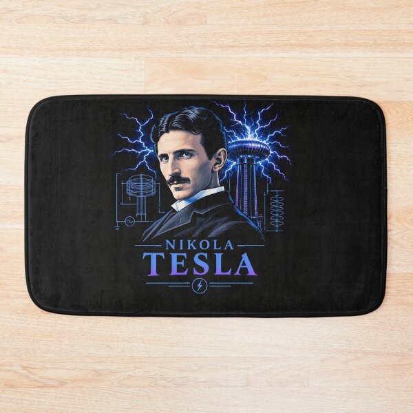 Item preview, Nikola Tesla Electric Genius Portrait Illustration    designed and sold by Owcomm.