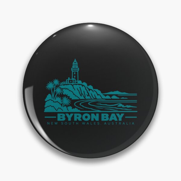 Item preview, Byron Bay New South Wales Australia Line Art Travel Poster designed and sold by CMYKStudio.
