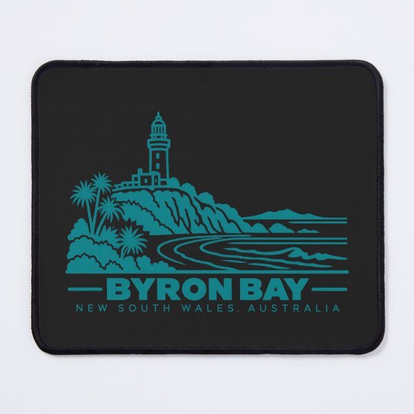 Item preview, Byron Bay New South Wales Australia Line Art Travel Poster designed and sold by CMYKStudio.