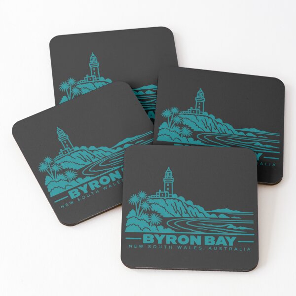 Item preview, Byron Bay New South Wales Australia Line Art Travel Poster designed and sold by CMYKStudio.
